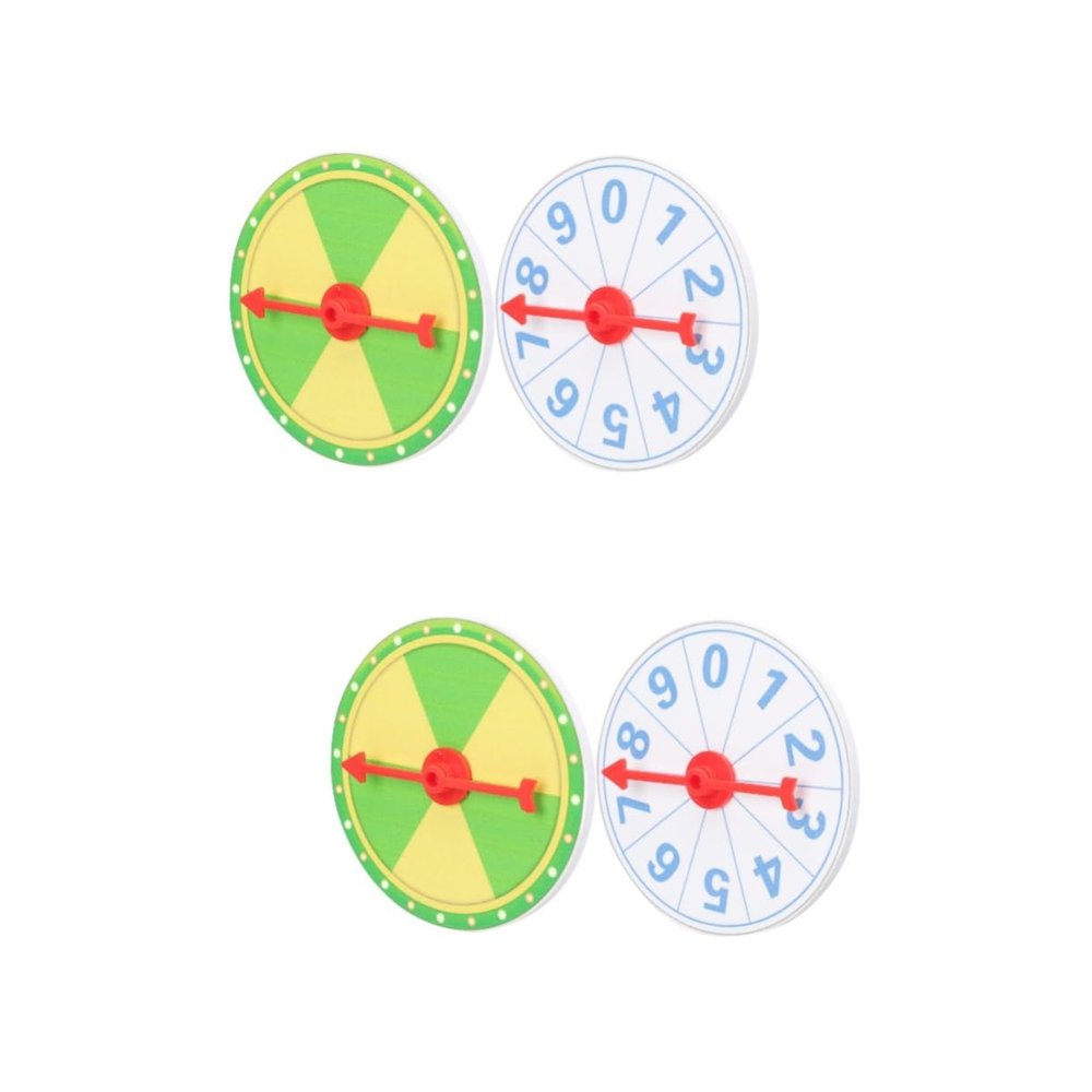 Alipis 4pcs Prize Wheel for Parties Rotating Wheel of Game and Portable Raffle Fun Props for Weddings Birthdays and Family Gatherings