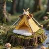 1:12 Scale Dollhouse Camping Tent with Carpet Dollhouse Accessories view 1
