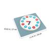 Kisangel Wooden Clock Educational Learning Clock for Sorting Blocks Encourages Thinking Skills for Early Childhood Development view 2