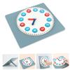Kisangel Wooden Clock Educational Learning Clock for Sorting Blocks Encourages Thinking Skills for Early Childhood Development view 4
