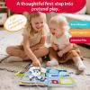 CuteZone Busy Book for Toddlers 1-3 - Montessori Busy Book for 1+ Year Old, Toddler Busy Board with 12 Activities, Easter Gifts for Toddlers 1-3, Easter Basket Stuffers for Toddler Boys and Girls view 4
