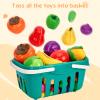 200Pcs Mini Play Kitchen Accessories for Kids, Pretend Cooking Playset with Cookware, Tableware & 2 Fruit Sets, Learning Gift for Girls, Boys, Toddlers, Yellow view 4
