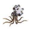 Hanll 1060PCS Mechanical Octopus Lamp Model  DIY Steampunk Metal Puzzle Kit with Movable Tentacles, Desk Light Base & Iron Box, Gift for Adults & Teens view 3