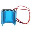 Alomejor RC Car Engine Cooling Cooler with Fan Cooling for 1/10 540/3650/3660/3670 Engine, Black Aluminum Alloy Heatfen for Large Heat Dissipation (Blue) view 3