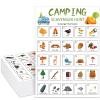 Hoolerry 30 Pcs Scavenger Hunt for Kids Road Trip Game Car Spring Summer Wedding Scavenger Hunt Cards Travel Activities Camping Games Outdoor Indoor Seek Activity for Kids Adults (Camping) view 1