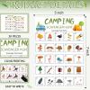 Hoolerry 30 Pcs Scavenger Hunt for Kids Road Trip Game Car Spring Summer Wedding Scavenger Hunt Cards Travel Activities Camping Games Outdoor Indoor Seek Activity for Kids Adults (Camping) view 2