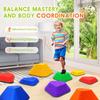 Stepping Stones for Kids 11pcs Non-Slip Plastic Balance Stones for Toddler Activities Sports & Outdoor Kids Balance Play Equipment Toys Toddler Ages 3+ Years Old view 2