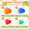 Stepping Stones for Kids 11pcs Non-Slip Plastic Balance Stones for Toddler Activities Sports & Outdoor Kids Balance Play Equipment Toys Toddler Ages 3+ Years Old view 4