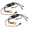 2PCS 40A Electric Brushless Motor Controller,ESC Speed Controller with XT60 and 3.5mm Bullet Plug for RC Drone RC Airplane Helicopter view 1