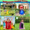58PCS Carnival Outdoor Games Combo Set,17.7IN Hopper Balls with Handle,Egg Spoon Relay Race,Soft Plastic Cones Bean Bags Ring Toss Game,3 Legged Race for Family Reunion Outside Field Day Easter Games view 4