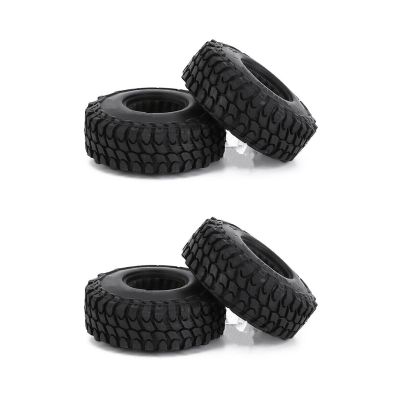 1/24 RC Crawler Wheels Tire 4Pcs Micro Crawler Tires Mud Terrain Tires for Axial SCX24 1/24 RC Parts