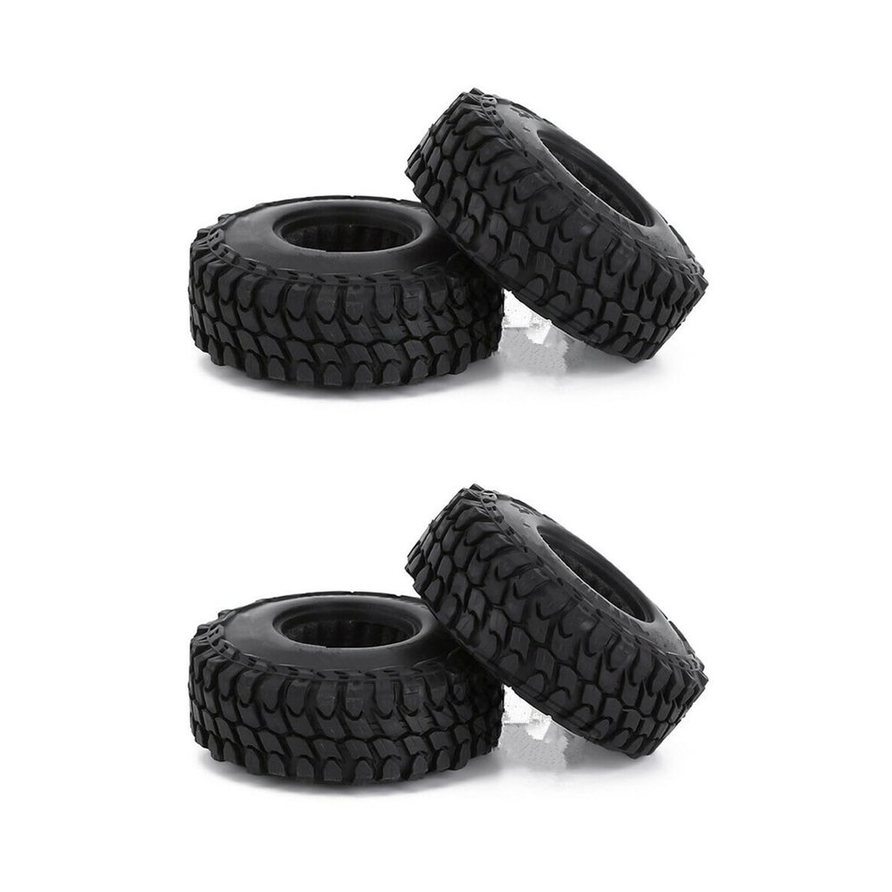 1/24 RC Crawler Wheels Tire 4Pcs Micro Crawler Tires Mud Terrain Tires for Axial SCX24 1/24 RC Parts