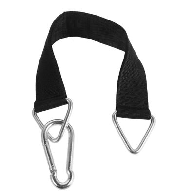 ifundom Heavy-Duty Hammock Strap Hooks 50cm Black Hanging Rope for Swing Set Gym Equipment and Tree Swings Sturdy Connection for Hammock Chair and Sandbags