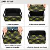 xigua Yellow Plaid Storage Bins Set of 2,Collapsible Storage Cube Home Decor Storage Baskets Organizer for Toys Books Shelves Closet Laundry Nursery view 2