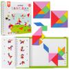 CZTCDP Travel Tangram Puzzle with 2 Sets Magnetic Jigsaw Boards & 368 Patterns and Solutions, Montessori STEM Airplane & Road Trip Games, Educational Brain Teaser Toy Gift for Kids & Adults view 1