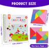 CZTCDP Travel Tangram Puzzle with 2 Sets Magnetic Jigsaw Boards & 368 Patterns and Solutions, Montessori STEM Airplane & Road Trip Games, Educational Brain Teaser Toy Gift for Kids & Adults view 4