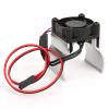 4 Rc Cooling Fan Cooling Flange, Automatic Temperature Control 1/10 Rc Car Fan, Metal Alloy Material, Red, Ideal for Hobbyists (Silver) view 1