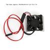 4 Rc Cooling Fan Cooling Flange, Automatic Temperature Control 1/10 Rc Car Fan, Metal Alloy Material, Red, Ideal for Hobbyists (Silver) view 2