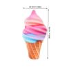 ABOOFAN Multifunctional Ice Pillow Decorative Ice Cream Pillow Fluffy Throw Couch Bed Stuffed Toy view 2