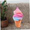 ABOOFAN Multifunctional Ice Pillow Decorative Ice Cream Pillow Fluffy Throw Couch Bed Stuffed Toy view 3