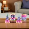 4 Packs 3D Printed Fidget Toys, Impossible Cone Spiral Cone Fidget Toy Impossible Pyramid Passthrough Toy,Mini Vortex Thread Illusion Desktop Deco Souvenir Gift for Anxiety Relaxing view 4