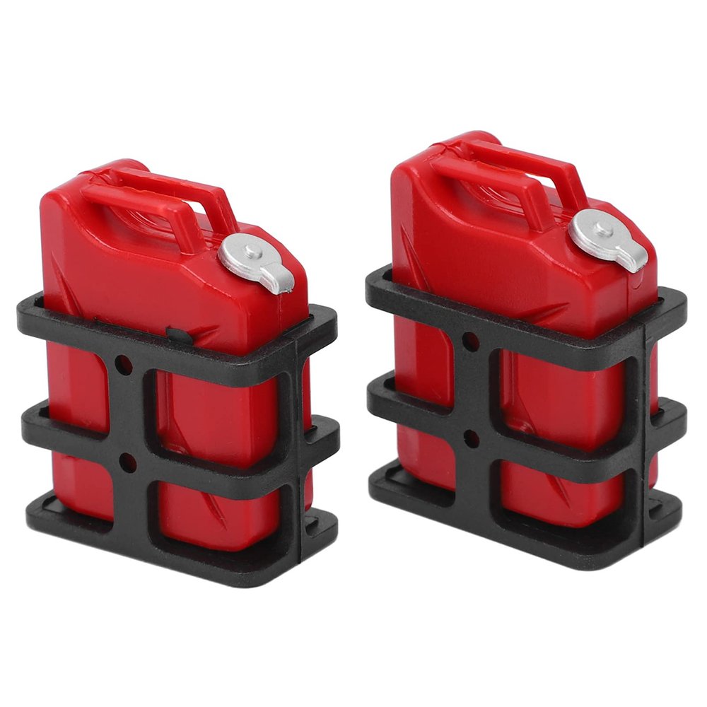 Alomejor Unique RC Car Car Fuel Compact Upgrade for 1/10 RC Crawler Exquisite Decoration for SCX10 Fans (Red)