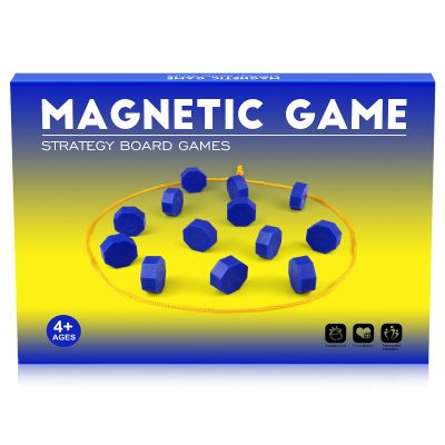 Bameca Magnetic Chess Game with Full-Size Stones, Magnet Game with String, for Family & Party & Travel & Camping, Puzzle Strategy Games, 2 Player Games for Kids & Adults
