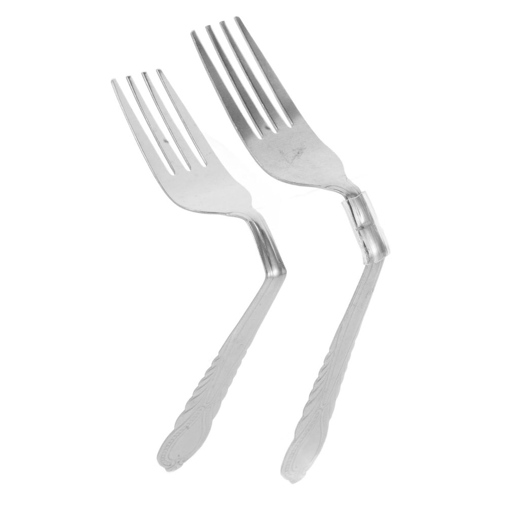 Abaodam 2pcs Mind Bend Fork Gimmick Props for Tricks Unique Design Bending Forks for Close-up Versatile Engaging Audiences