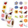 1000pcs/2 Rolls Spring Stickers, Flower Butterfly Stickers Self-Adhesive Season Decorative Floral Labels for Envelopes Cards Water Bottles Scrapbooks DIY Crafts Party School Rewards view 1