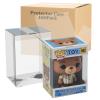 100 Pack Clear Protectors Case Compatible with Funko Pop Protector Case for 4 Inch Figures Collectibles Heavy Duty Crystal Plastic Protector Cases with Protective Film Locking Tabs Auto-Lock Bottom view 1