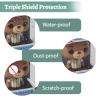 100 Pack Clear Protectors Case Compatible with Funko Pop Protector Case for 4 Inch Figures Collectibles Heavy Duty Crystal Plastic Protector Cases with Protective Film Locking Tabs Auto-Lock Bottom view 3