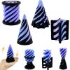 4 Packs Impossible Cone,Spiral Cone Fidget Toy Impossible Pyramid Passthrough Toy,3D Printed Spiral Cone Fidget Toy,Mini Vortex Thread Illusion Desktop Deco Souvenir Gift for Anxiety Relaxing view 1