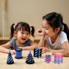 4 Packs Impossible Cone,Spiral Cone Fidget Toy Impossible Pyramid Passthrough Toy,3D Printed Spiral Cone Fidget Toy,Mini Vortex Thread Illusion Desktop Deco Souvenir Gift for Anxiety Relaxing view 2