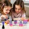 4 Packs Impossible Cone,Spiral Cone Fidget Toy Impossible Pyramid Passthrough Toy,3D Printed Spiral Cone Fidget Toy,Mini Vortex Thread Illusion Desktop Deco Souvenir Gift for Anxiety Relaxing view 4