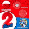 16 Inch Number 2 Spider Pinata with 16 Inch Piata Stick Blindfold Confetti for Boy Girl Kids 2nd Birthday Party Decorations (2nd) view 3