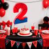 16 Inch Number 2 Spider Pinata with 16 Inch Piata Stick Blindfold Confetti for Boy Girl Kids 2nd Birthday Party Decorations (2nd) view 4