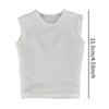 1/6 Scale Male Figure Sleeveless Vest White Outfit for 12 Inch Action Figures Doll Clothes Miniature Dress Up view 4