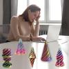 Christmas Stocking Stuffer 4 Packs Impossible Cone,Impossible Cones passthrough Impossible Pyramid for Relaxing,Spiral Fidget Toy passthrough Impossible Cone,Birthday for Adults & Kids view 3