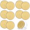 10 Pcs Golden Blank, 40Mm Metal Challenge with Threaded Edges, Customizable for Engraving, Includes Plastic Storage Box view 1