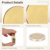 10 Pcs Golden Blank, 40Mm Metal Challenge with Threaded Edges, Customizable for Engraving, Includes Plastic Storage Box view 3