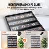 35 Graded Sports Card Display Case, 24.3x30.5x2.1 in, Baseball Card Display Frame with 98% UV Protection Clear View PC Glass, Lockable Wall Cabinet for Football Basketball Hockey Trading Card view 4