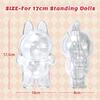 2 pcs Protective Case for 17 cm Standing Dolls, Portable Display Box Hard Acrylic Case Storage Box- Transparent Cover for Standing Figure view 3