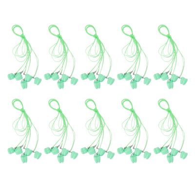 Pongnas 50 PackTeeth Memory Necklaces Set with Portable Tooth Storage Boxes for Kids,Lightweight Travel Friendly Lost Holder Cases (Green)