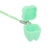 Pongnas 50 PackTeeth Memory Necklaces Set with Portable Tooth Storage Boxes for Kids,Lightweight Travel Friendly Lost Holder Cases (Green) view 4