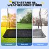 Trekassy 60" Large Rectangle Platform Tree Swing for Kids Adults, 700lb Capacity Outdoor Flying Swing, 900D Oxford Waterproof Giant Swings with 2 Hanging Straps for Backyard (Black) view 4