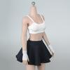 1/6 Scale Female Clothes, Stretchy Skirt for 12'' Action Figure, Doll Costume 1/6 Female Soldier Action Figure 12 inch Clothing Accessories Stretchy Kilt Skirt Model (Black) view 2