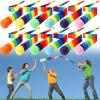 Leyndo 12 Pcs 35 Inch Throw and Catch Balls with Rainbow Tail, Soft Sports Play Comet Balls Playground Toys Bulk for Kids Adults Games and Activities Fun Throwing School (Classic) view 1