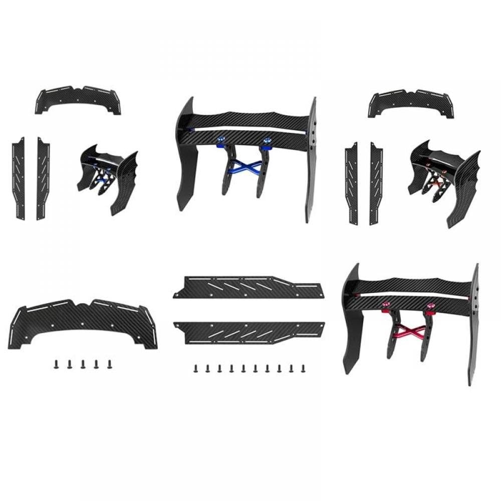 Carbon Fiber Diffuser Supports Compatible with Rear Wing and Skid Plates Compatible with F1 Limitless Blue Front Bumper Chassis