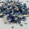 Holiday Pearl and Rhinestone Caviar Mix, Resin Embellishment with Faux Pearls, Fake Sprinkles for Decoden, Slime, Shakers (30 gram bag) view 1