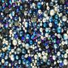 Holiday Pearl and Rhinestone Caviar Mix, Resin Embellishment with Faux Pearls, Fake Sprinkles for Decoden, Slime, Shakers (30 gram bag) view 2